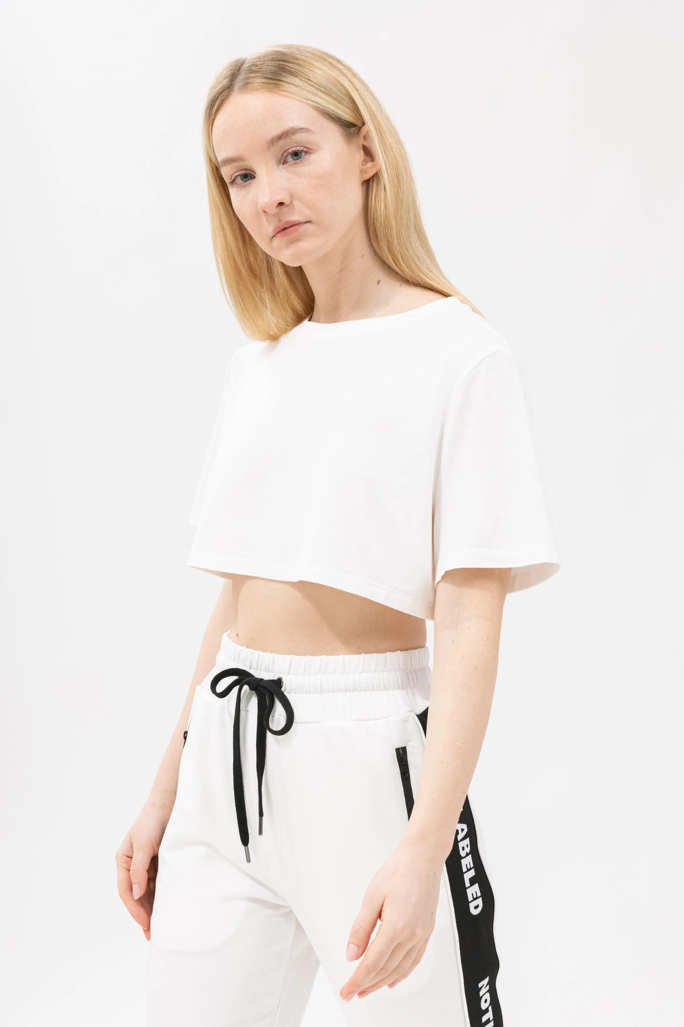 Bamboo Cropped Belly Tee