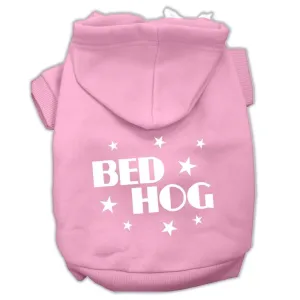 Bed Hog Screen Printed Pet Hoodies Light Pink Size Xs (8)