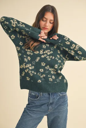 Bella Floral Brushed Sweater