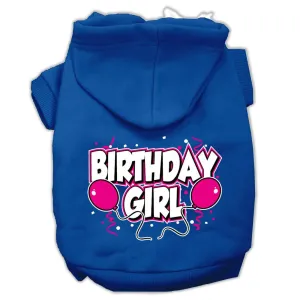 Birthday Girl Screen Print Pet Hoodies Blue Size Lg (14)