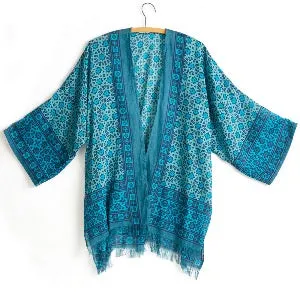 Blue Starburst Kimono