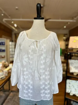 Bonnie Blouse in Very White