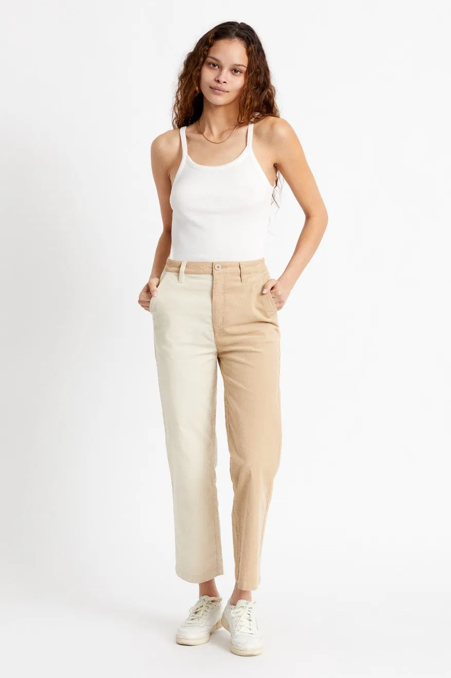 BRIXTON WOMENS VICTORY PANT - DOVE VANILLA