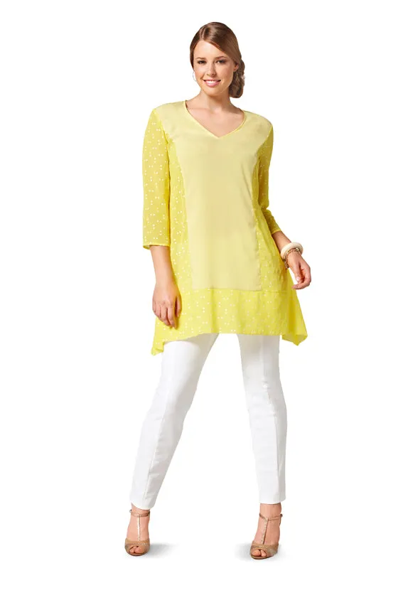 Burda 6786 Misses Tunic Tops Pattern | Easy