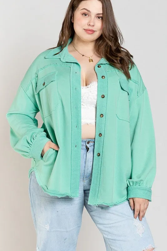 Button Front Closure Jacket