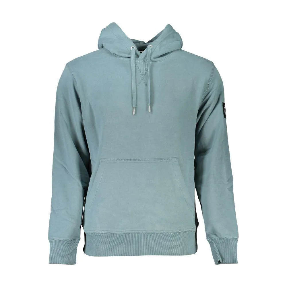 Calvin Klein Chic Green Hooded Cotton Sweatshirt