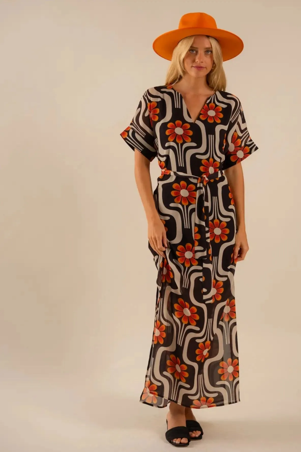 CARE TUCKER: Beatrice Kaftan Dress