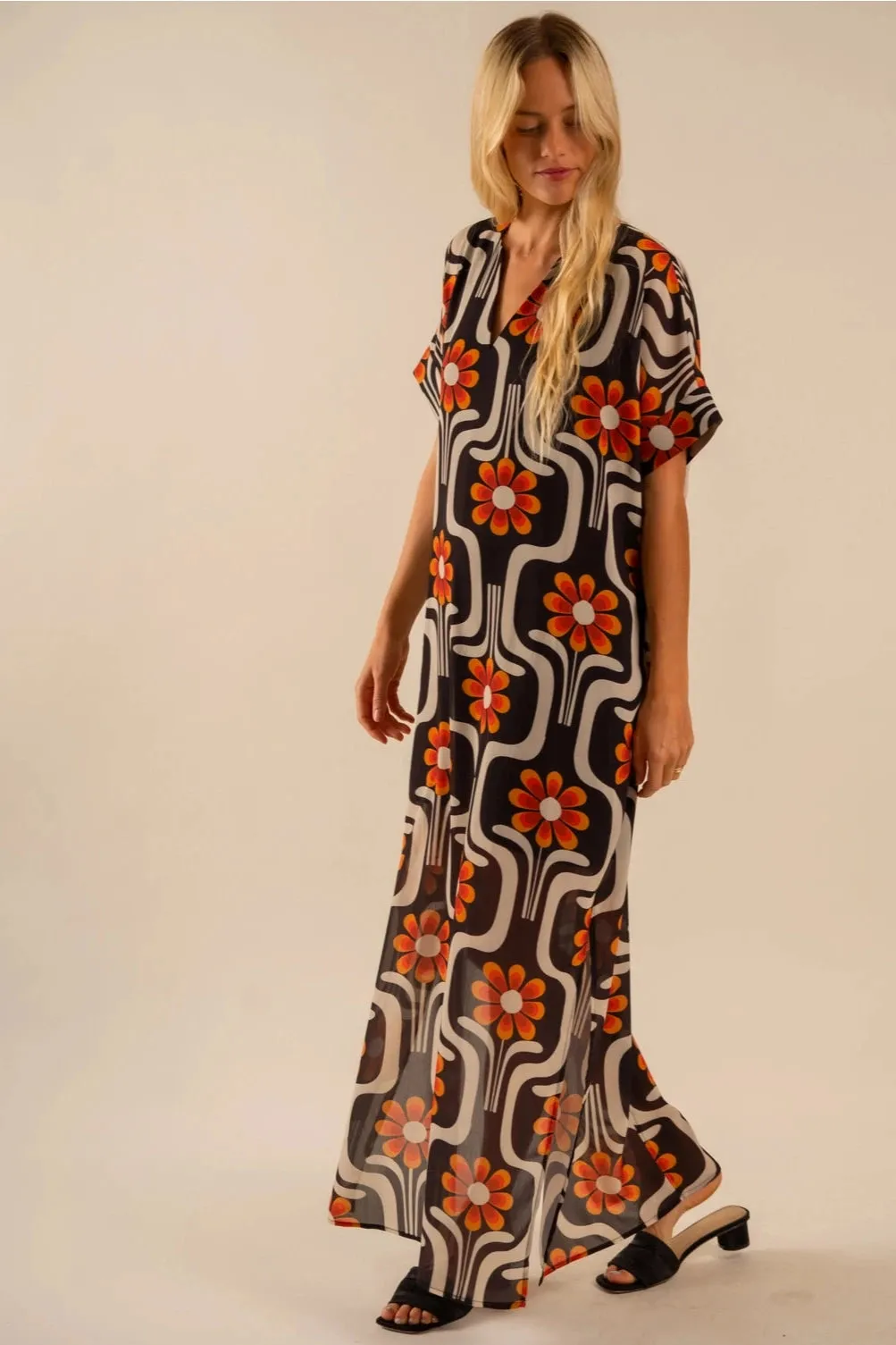 CARE TUCKER: Beatrice Kaftan Dress