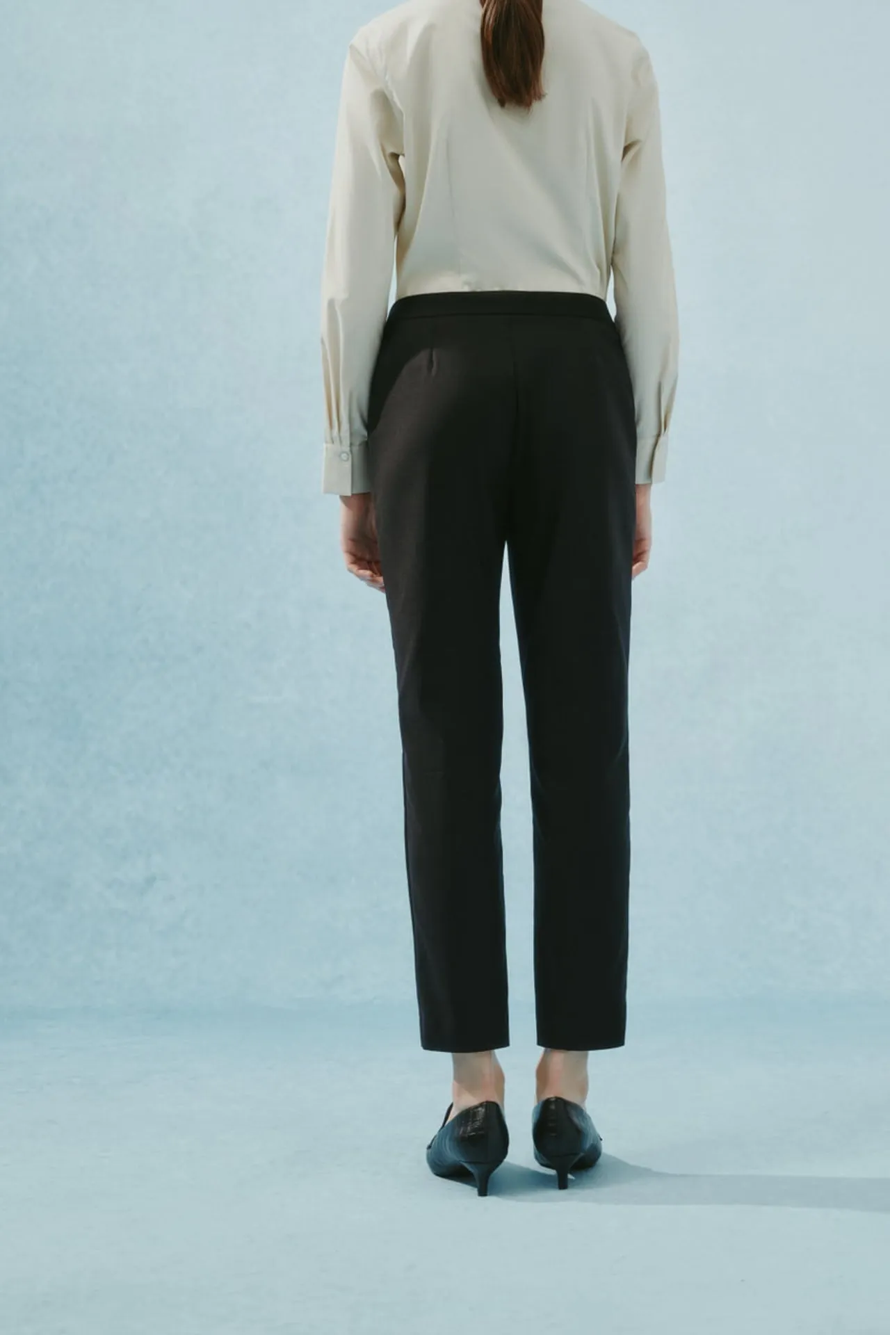 Cotton Blend Suit Pants