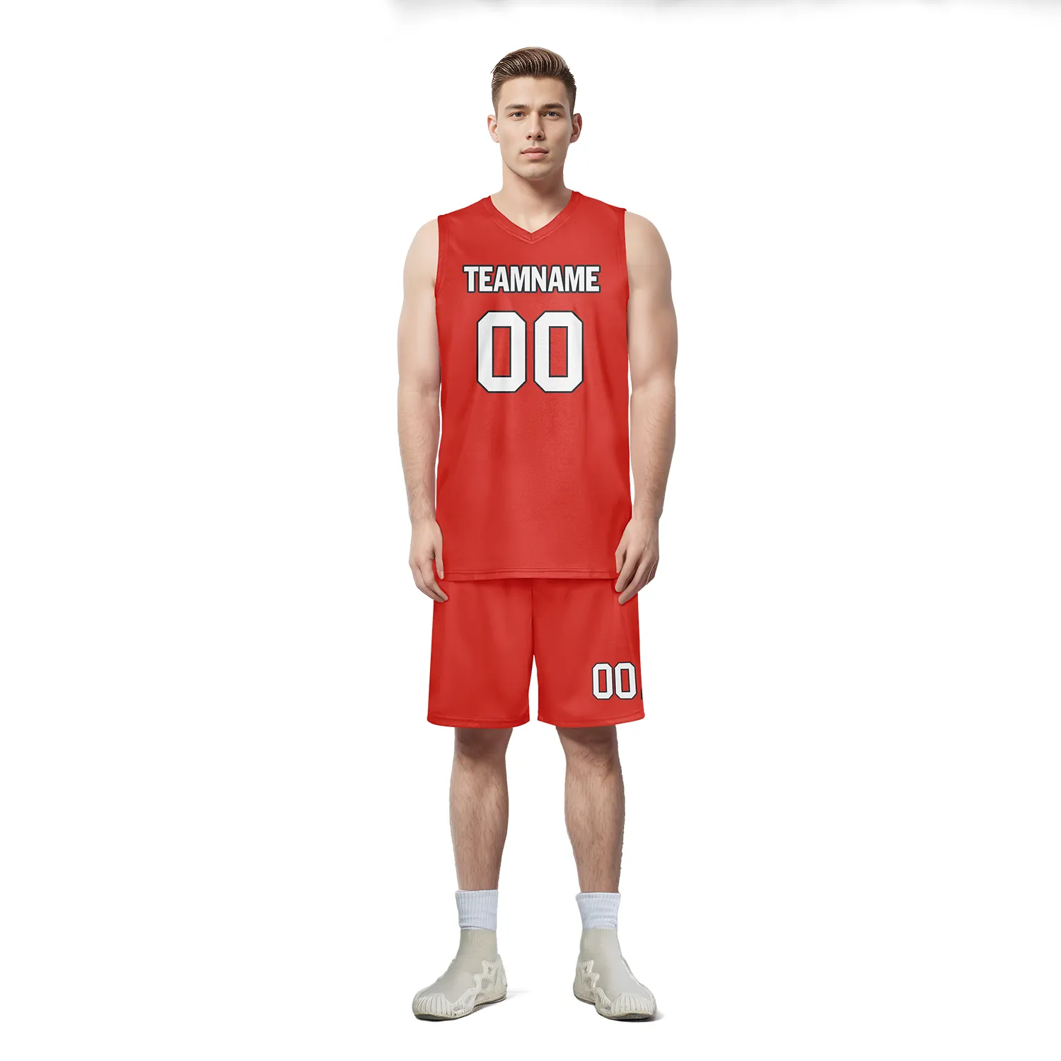 Custom Red Classic Style Sports Uniform Basketball Jersey BBJ01-bd0a70c8