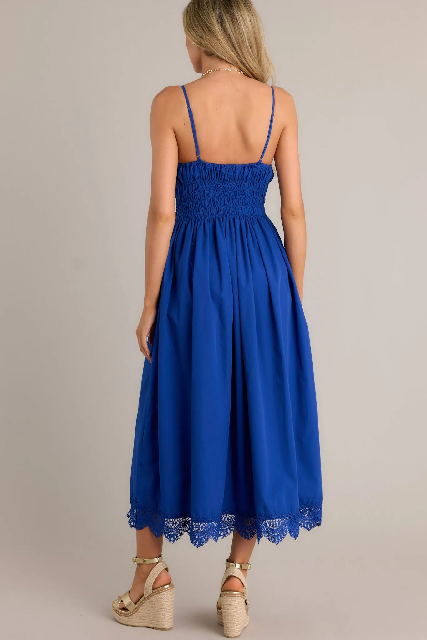 Ethereal Elegance Royal Blue Maxi Dress