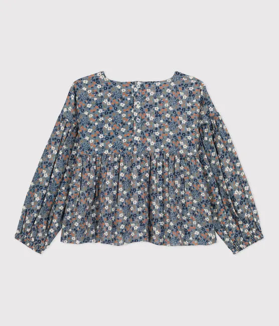 Floral Cotton Gauze Blouse