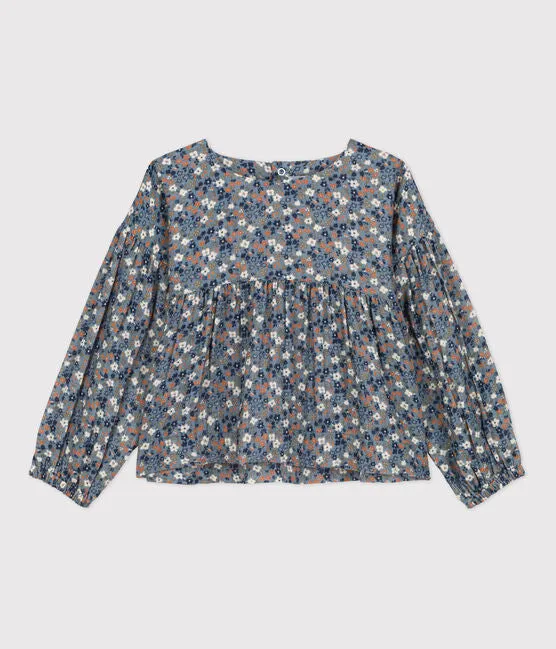 Floral Cotton Gauze Blouse