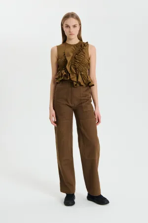 GEO | TOP COTTON LIGHT BROWN