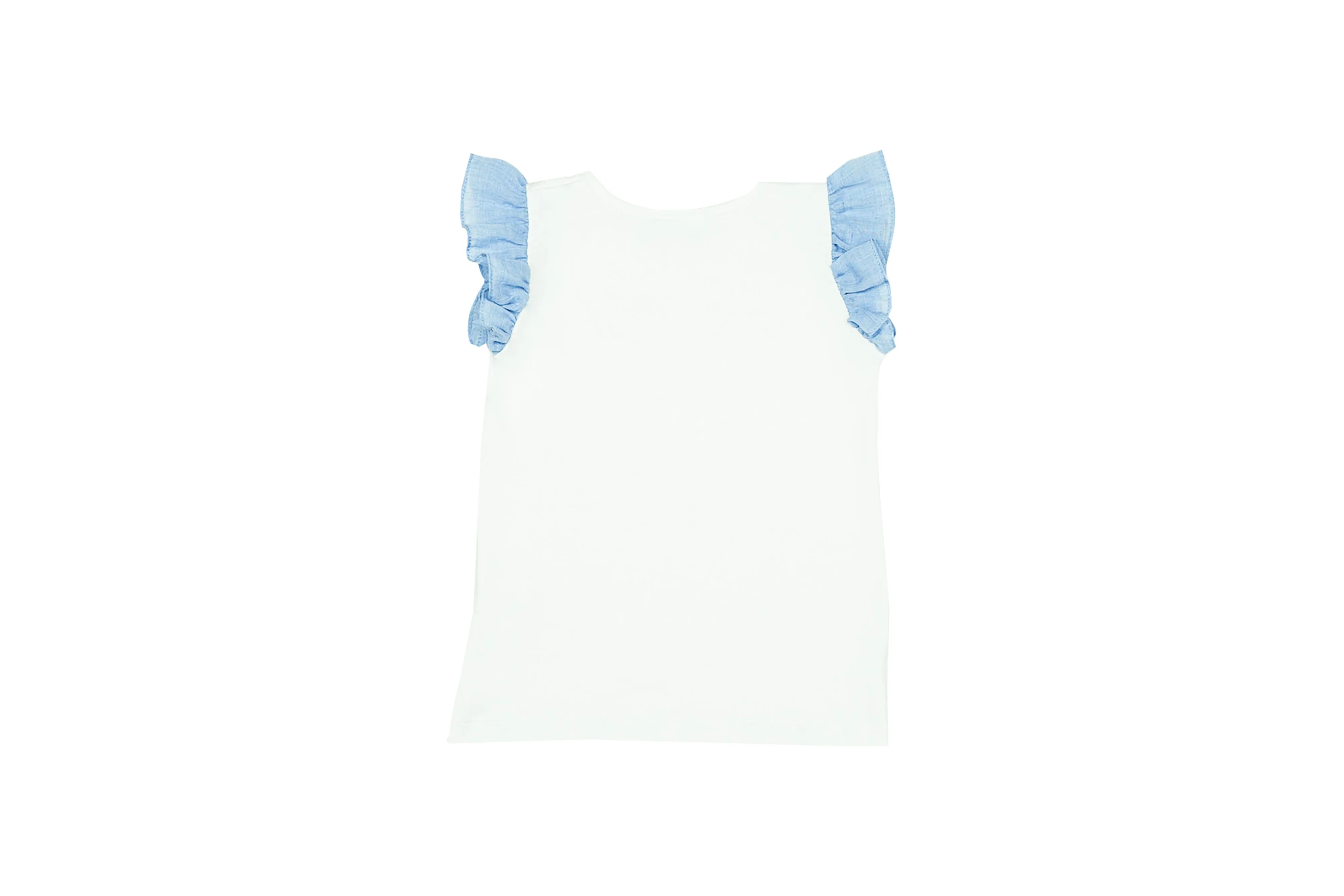 Girl Shirt - Blue Volant