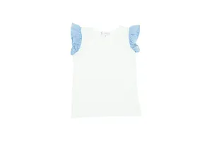 Girl Shirt - Blue Volant