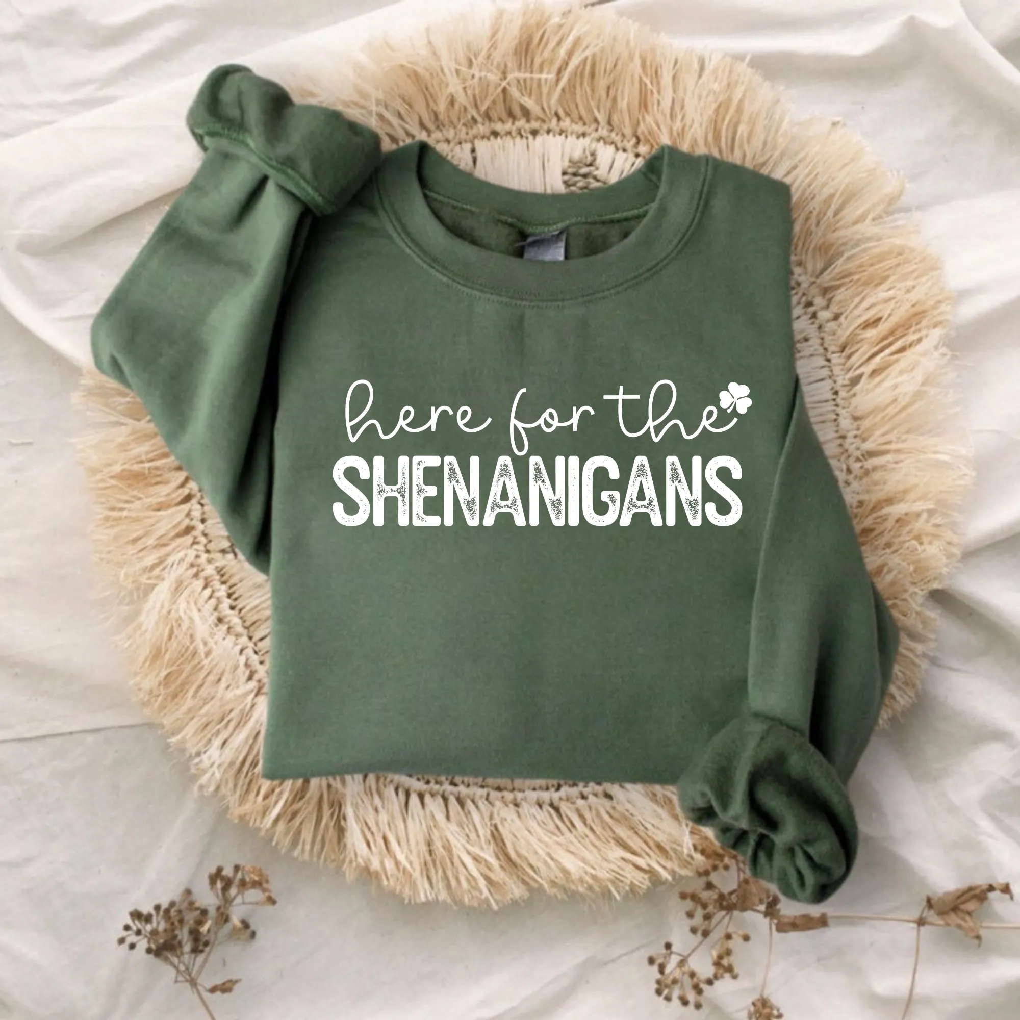 Here For The Shenanigans | St. Patrick's Day Sweatshirt