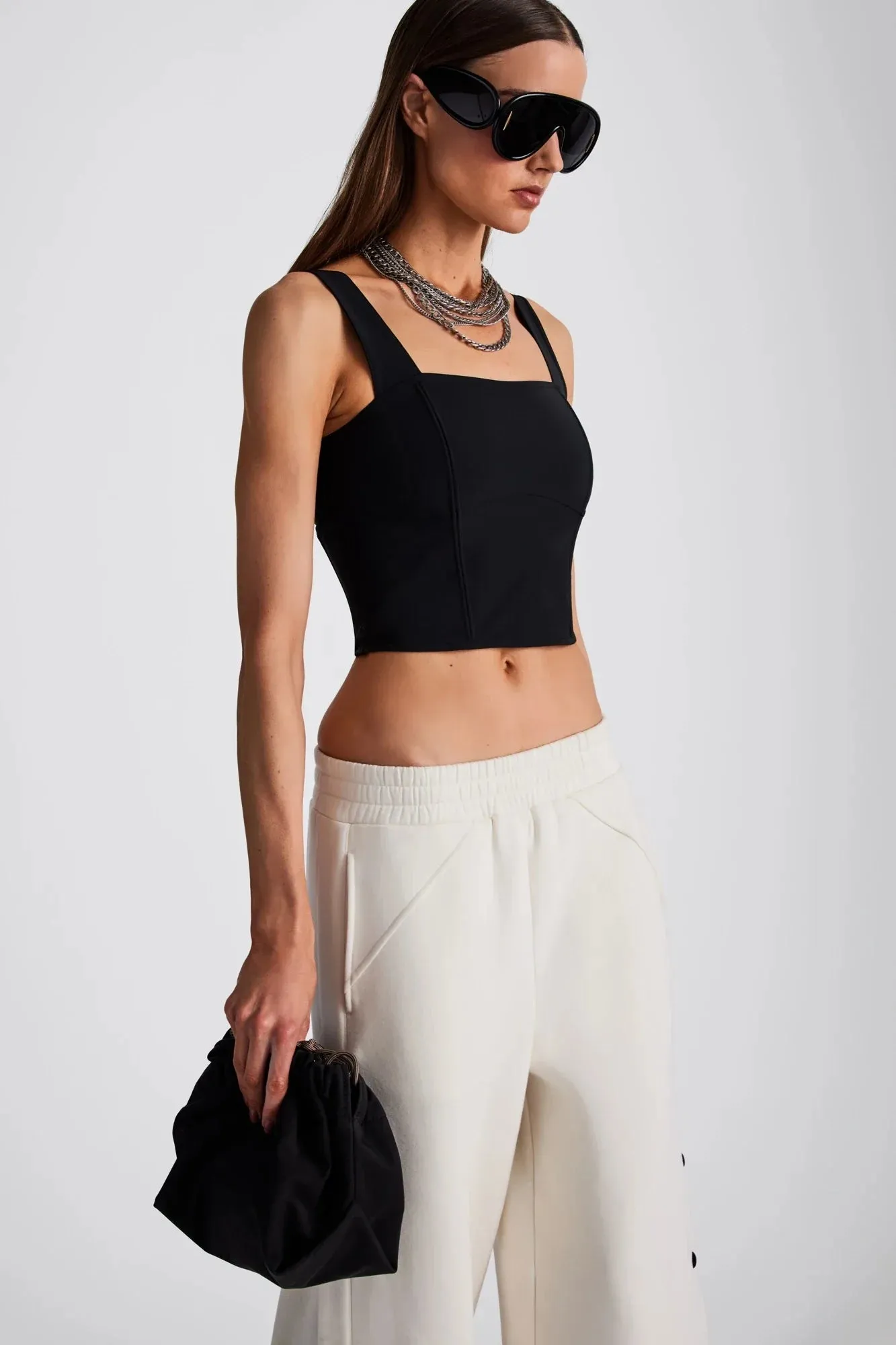 In/One Thalia Wide Leg Snap Pants