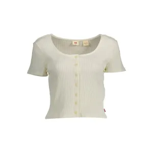 Levi's White Cotton Women Top