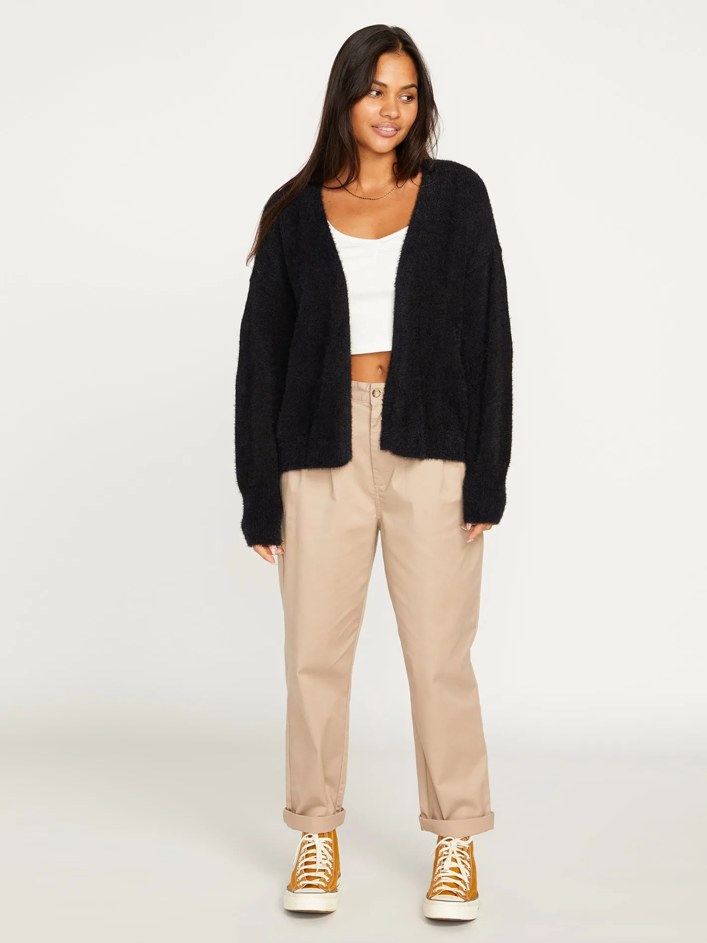 Lived in Lounge Throw Sweater - Black