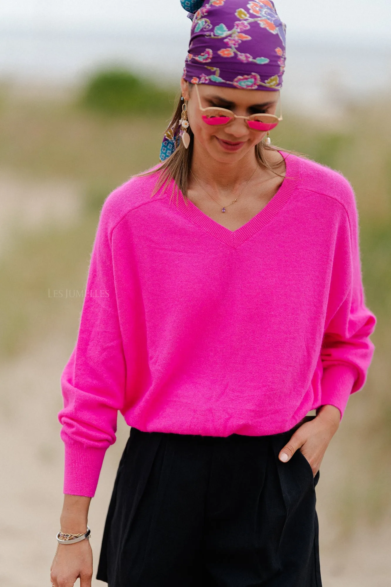 Maya jumper neon pink