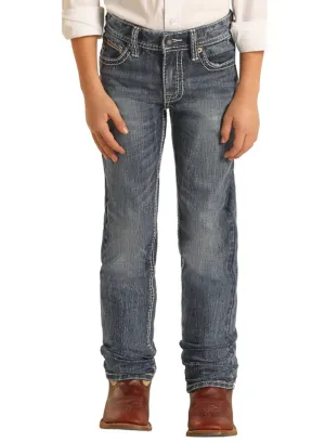 Panhandle Slim Men's Rock & Roll Denim Slim Fit Stretch Revolver Straight Leg Jeans