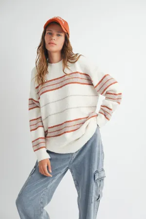 Reegan Striped Blanket Sweater