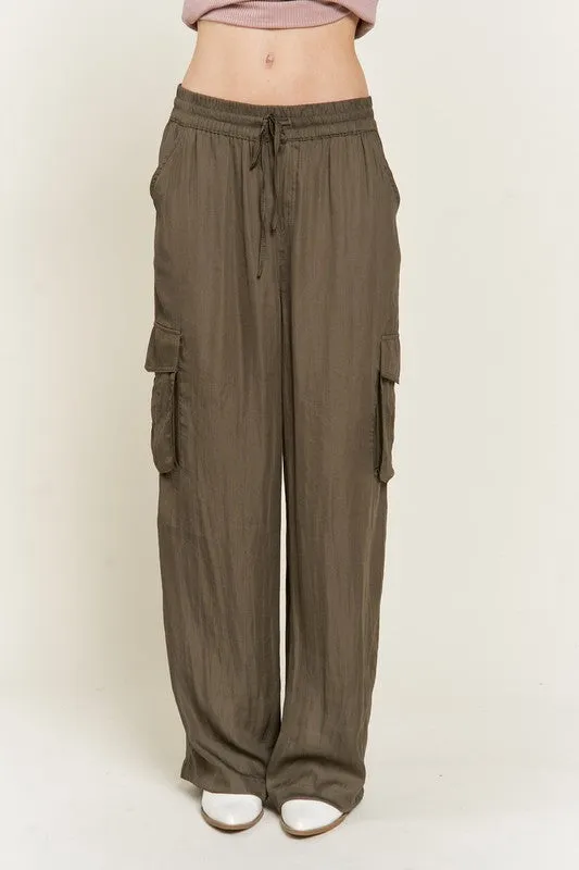 SATIN CARGO PANTS  *Online Only*