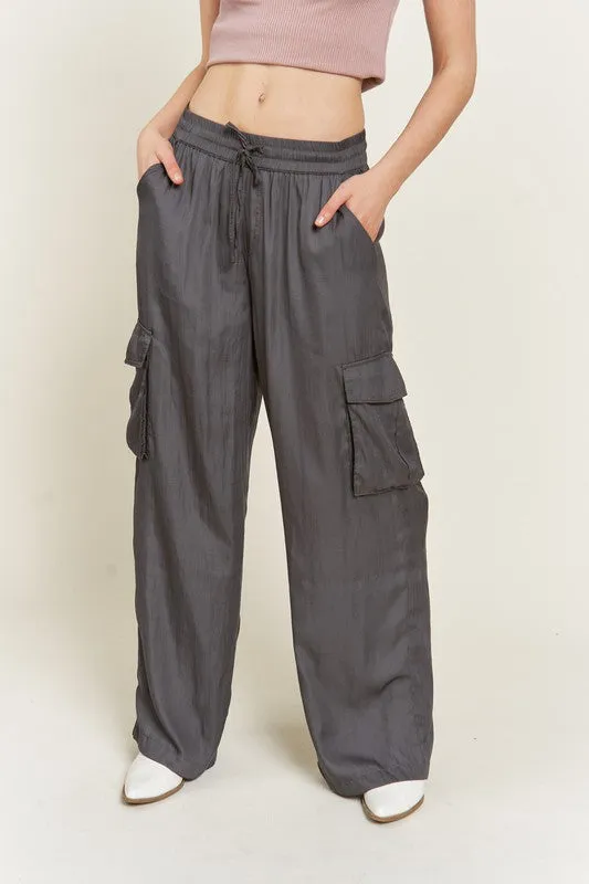 SATIN CARGO PANTS  *Online Only*