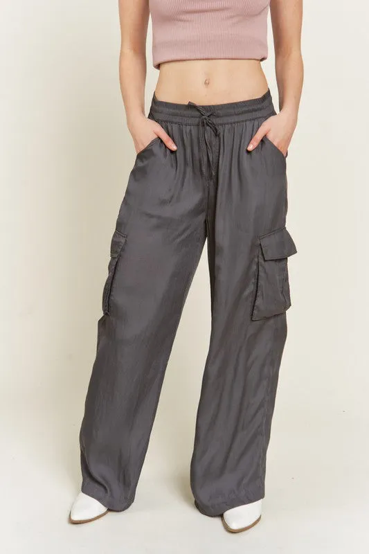 SATIN CARGO PANTS  *Online Only*