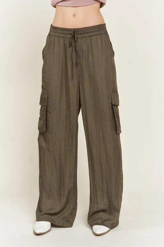 SATIN CARGO PANTS  *Online Only*