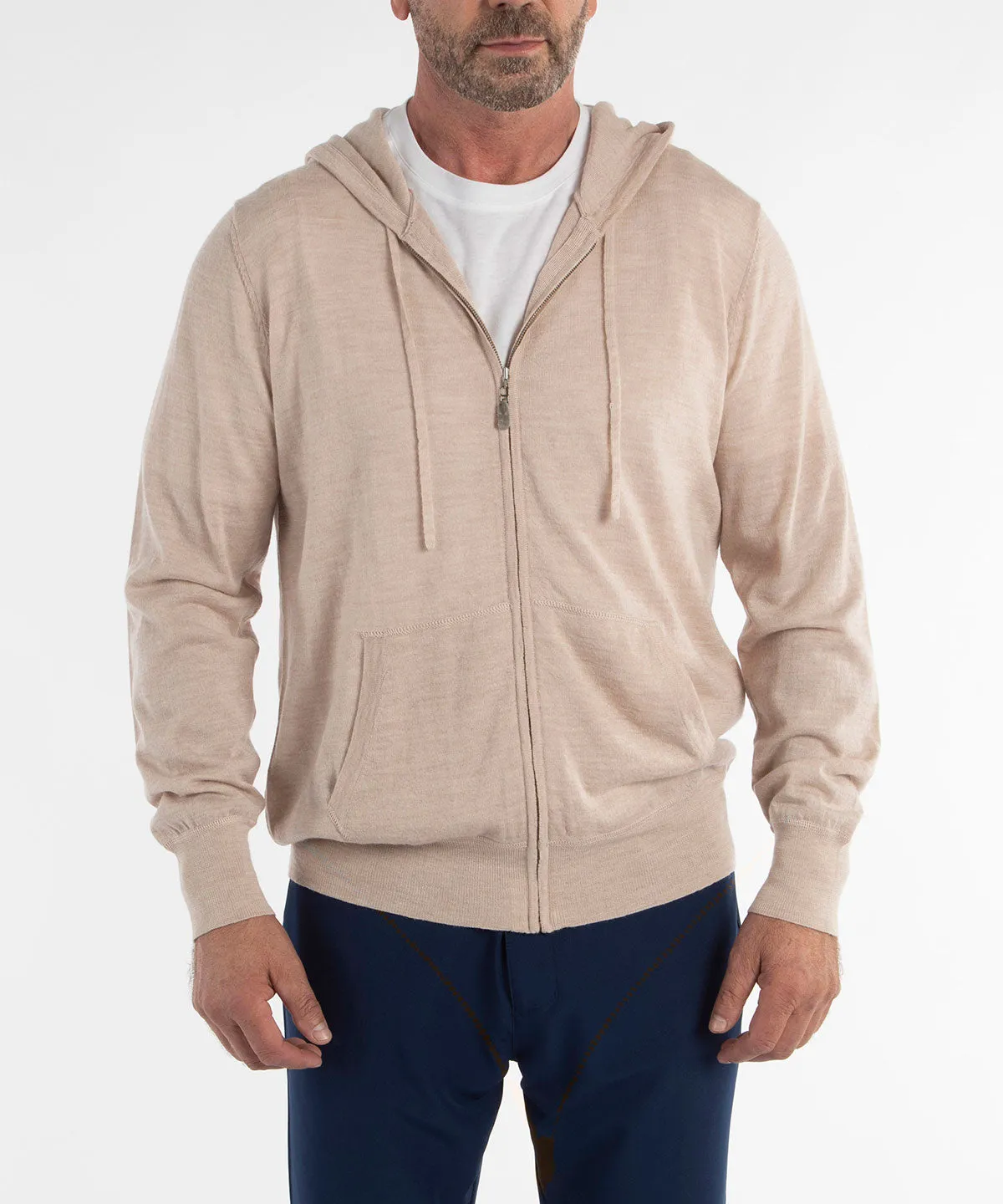 Signature Ultra Light 100% Merino Wool Full-Zip Hoodie