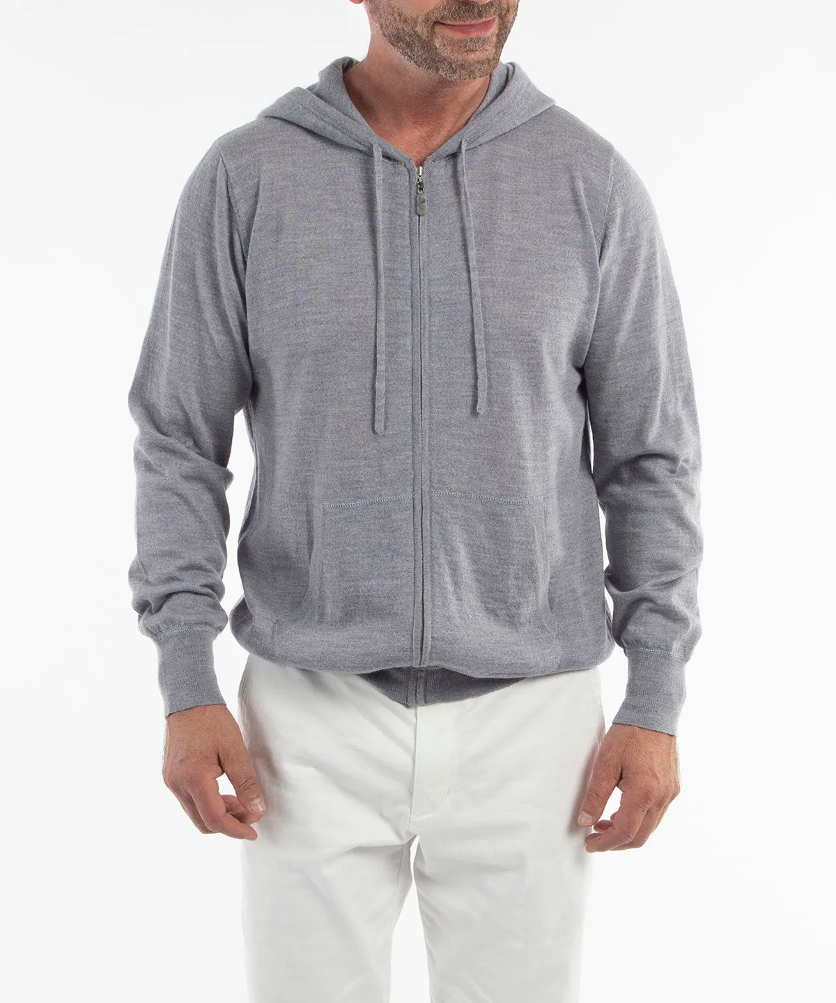 Signature Ultra Light 100% Merino Wool Full-Zip Hoodie