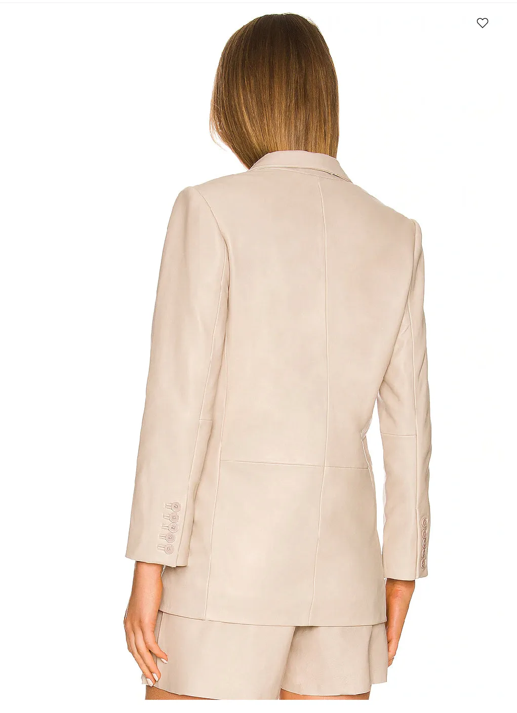 SPRWMN Leather Blazer Off White