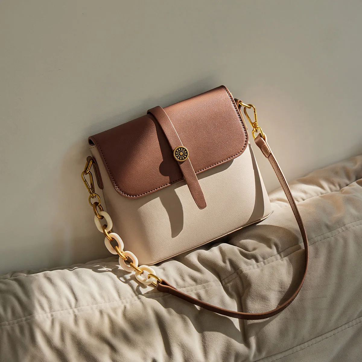 Timeless Flap Leather Shoulder Bag