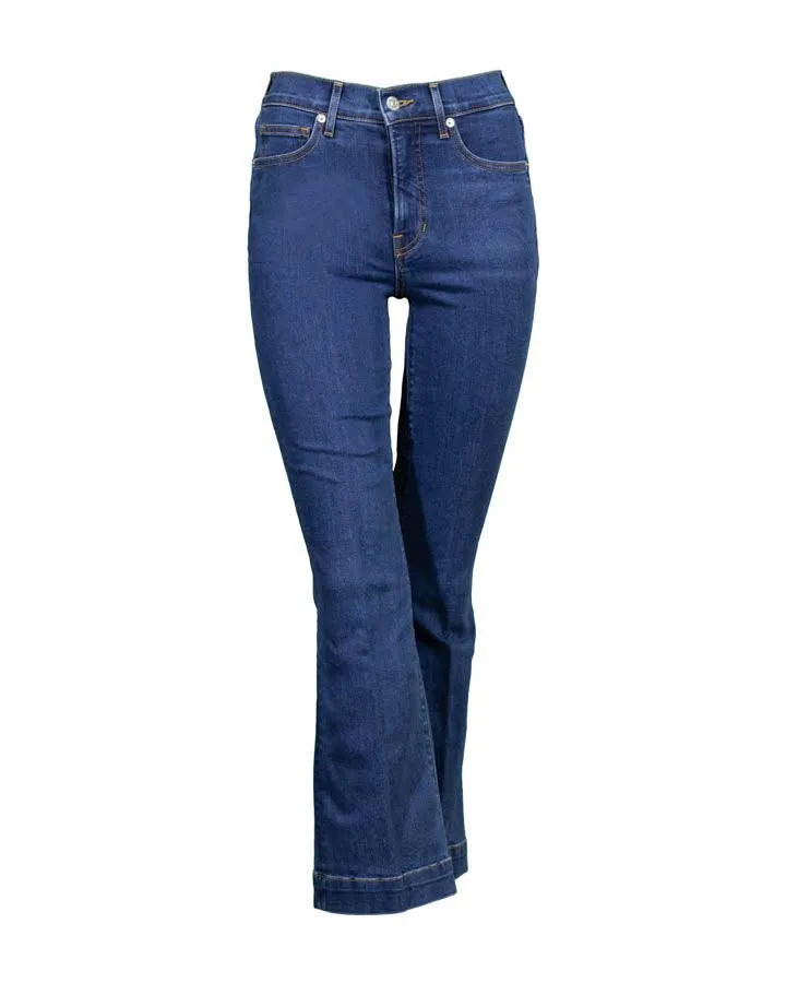 Veronica Beard Carson Ankle Flare Jeans Bright Blue