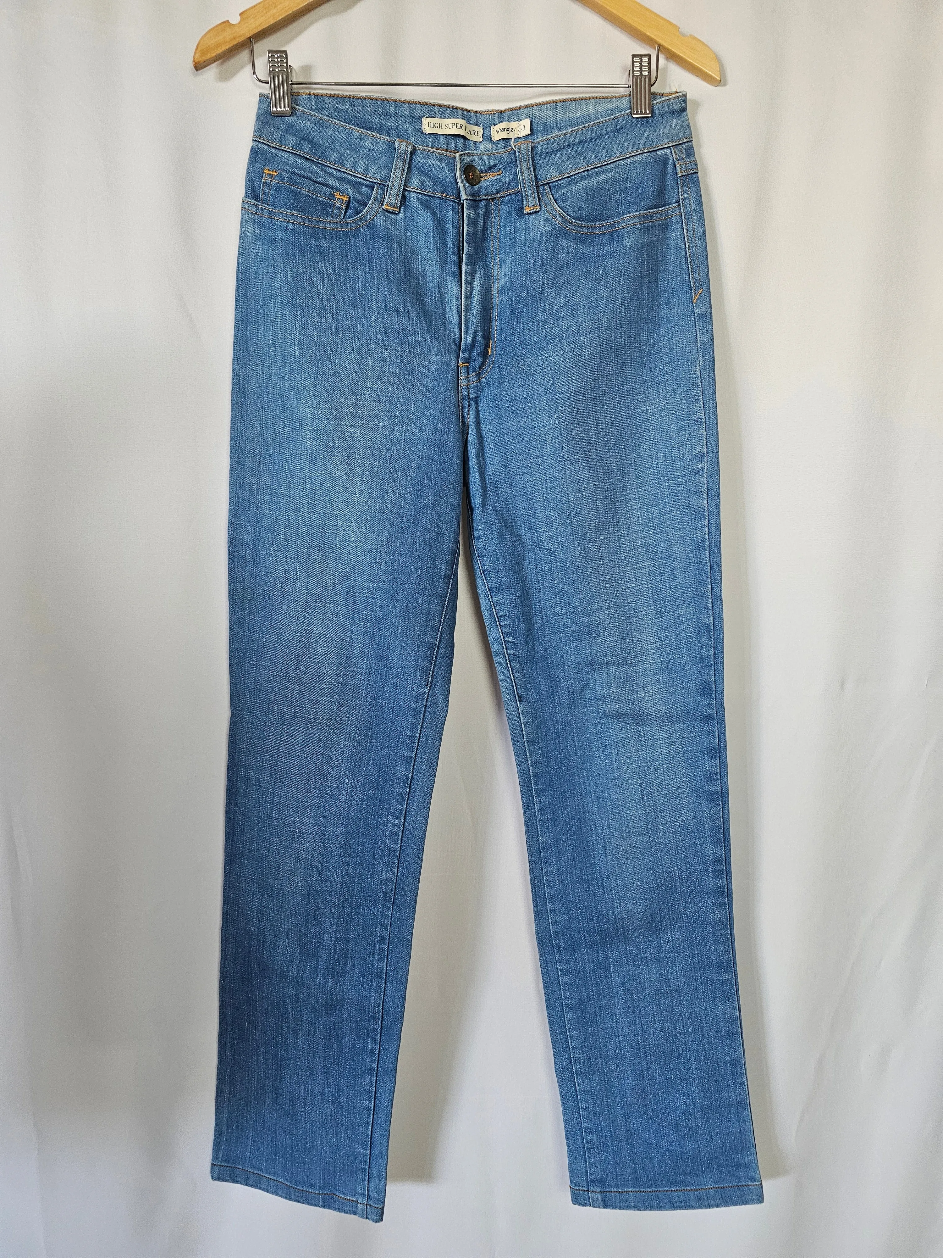 Vintage Wrangler jeans tag 12 (more like 10).