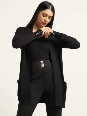 Wardrobe Black Knitted Jacket