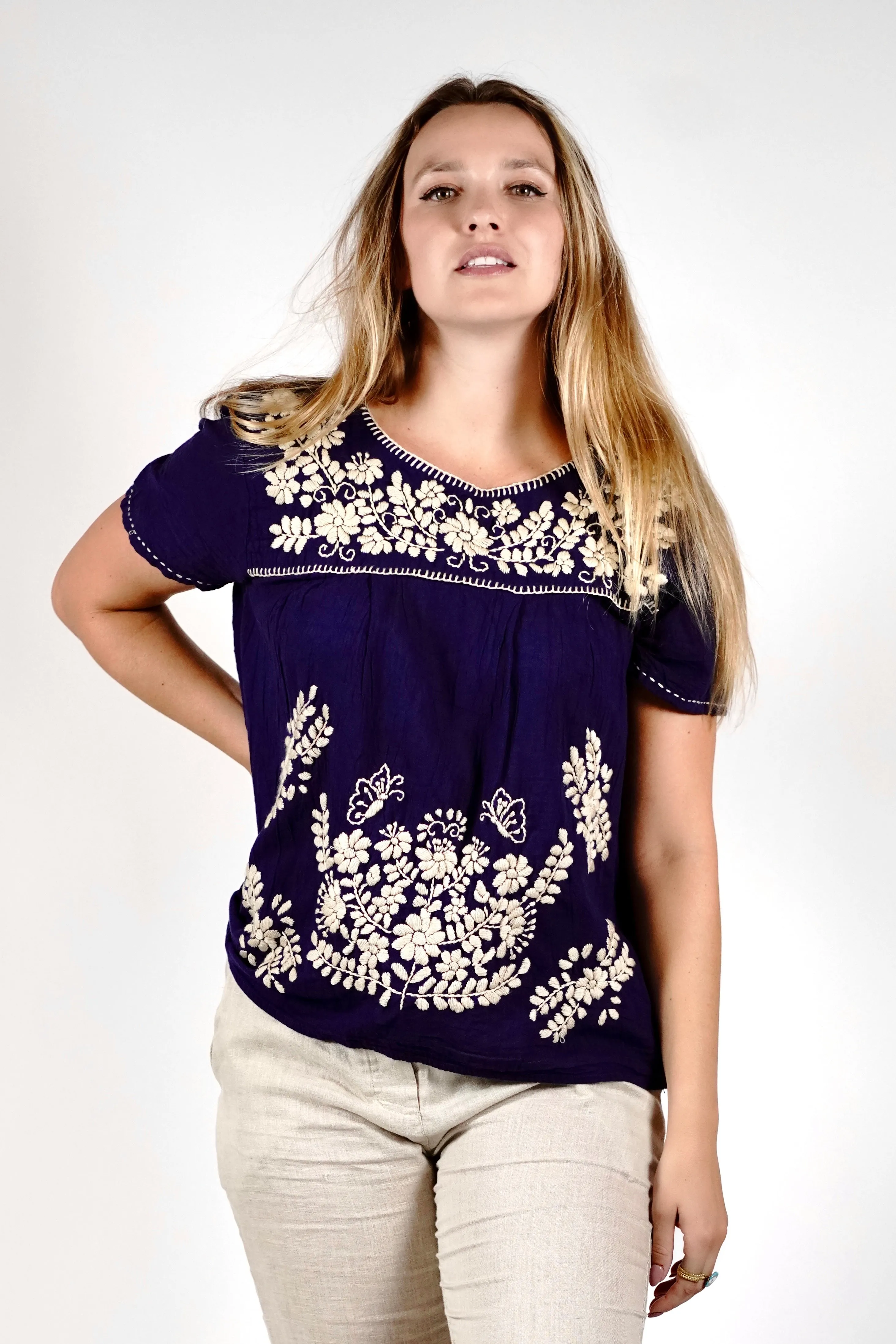 Willow Embroidered Top