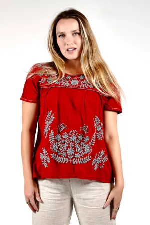 Willow Embroidered Top