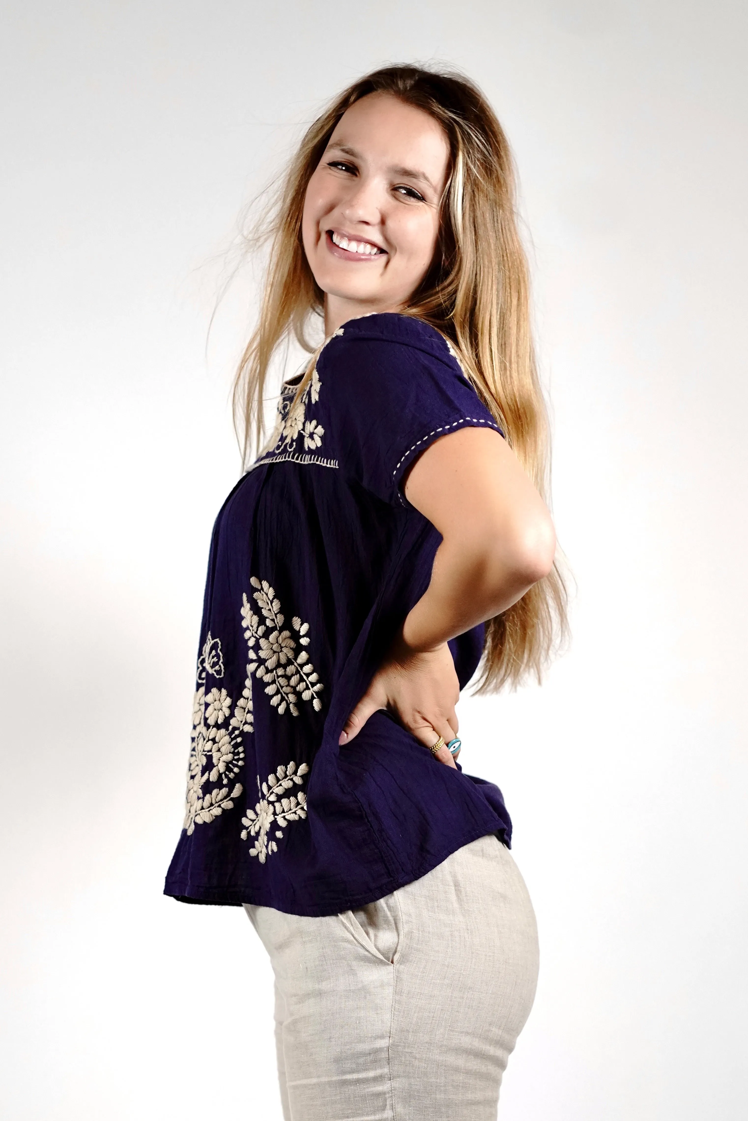 Willow Embroidered Top