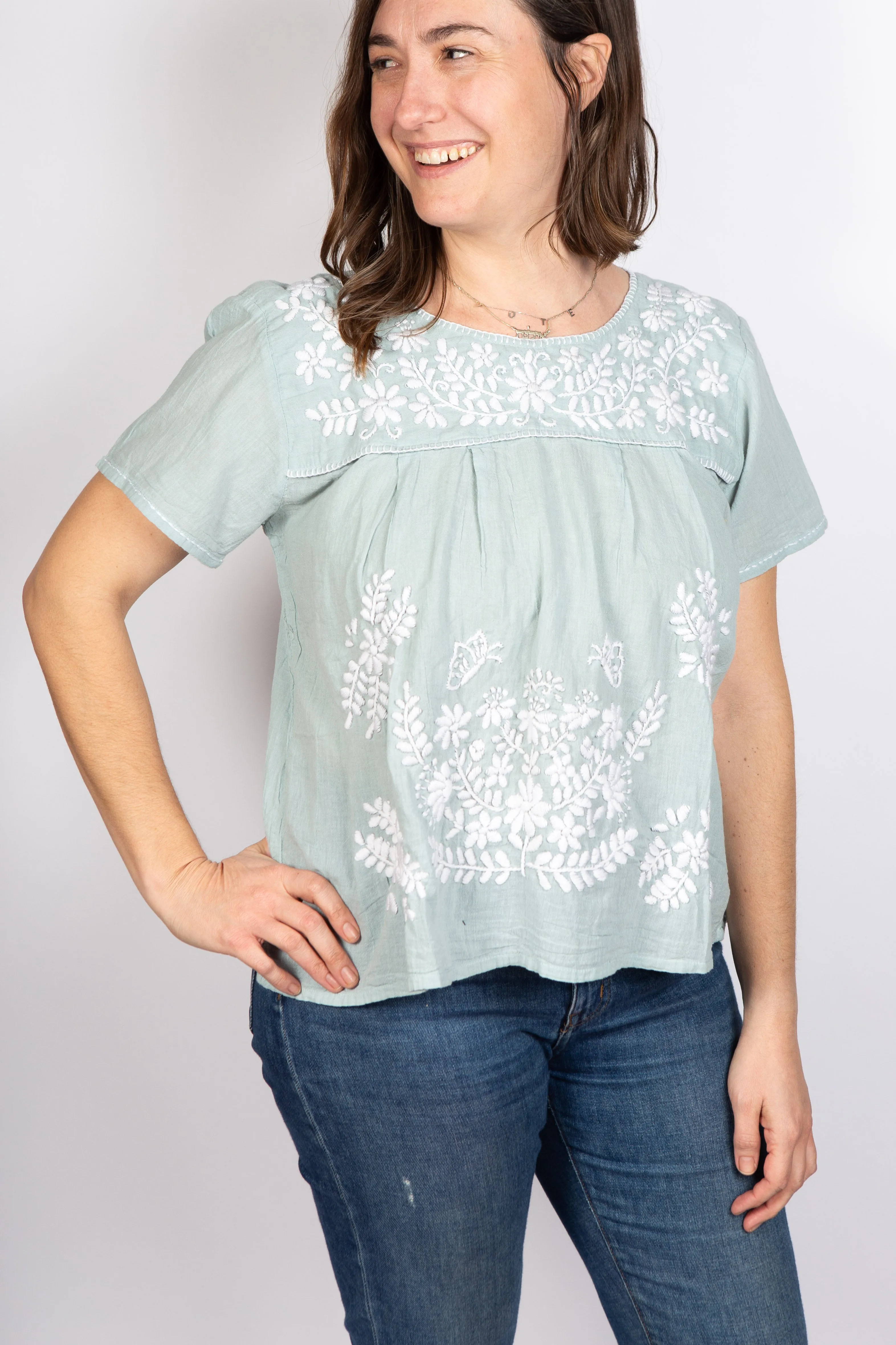 Willow Embroidered Top