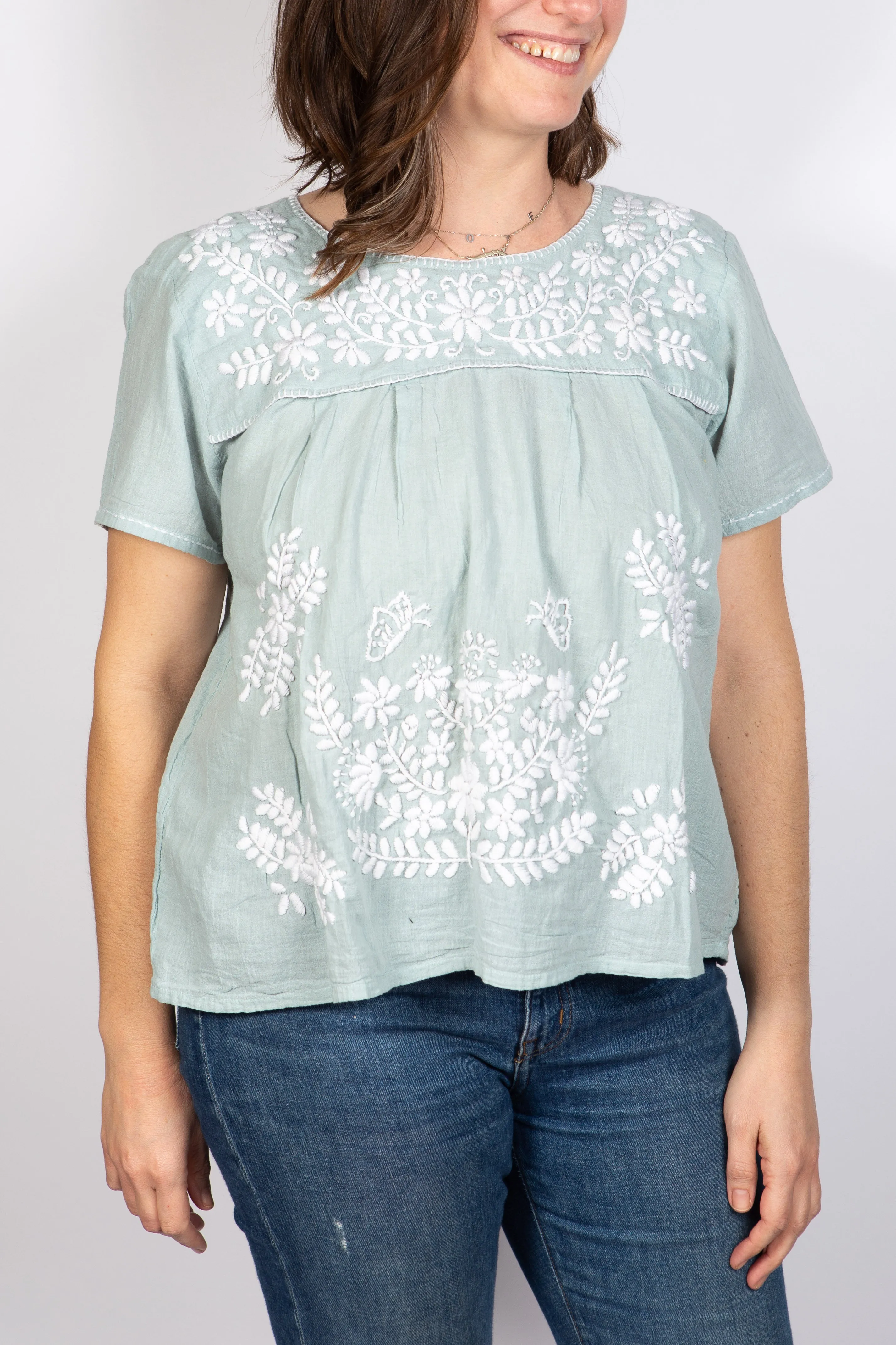 Willow Embroidered Top