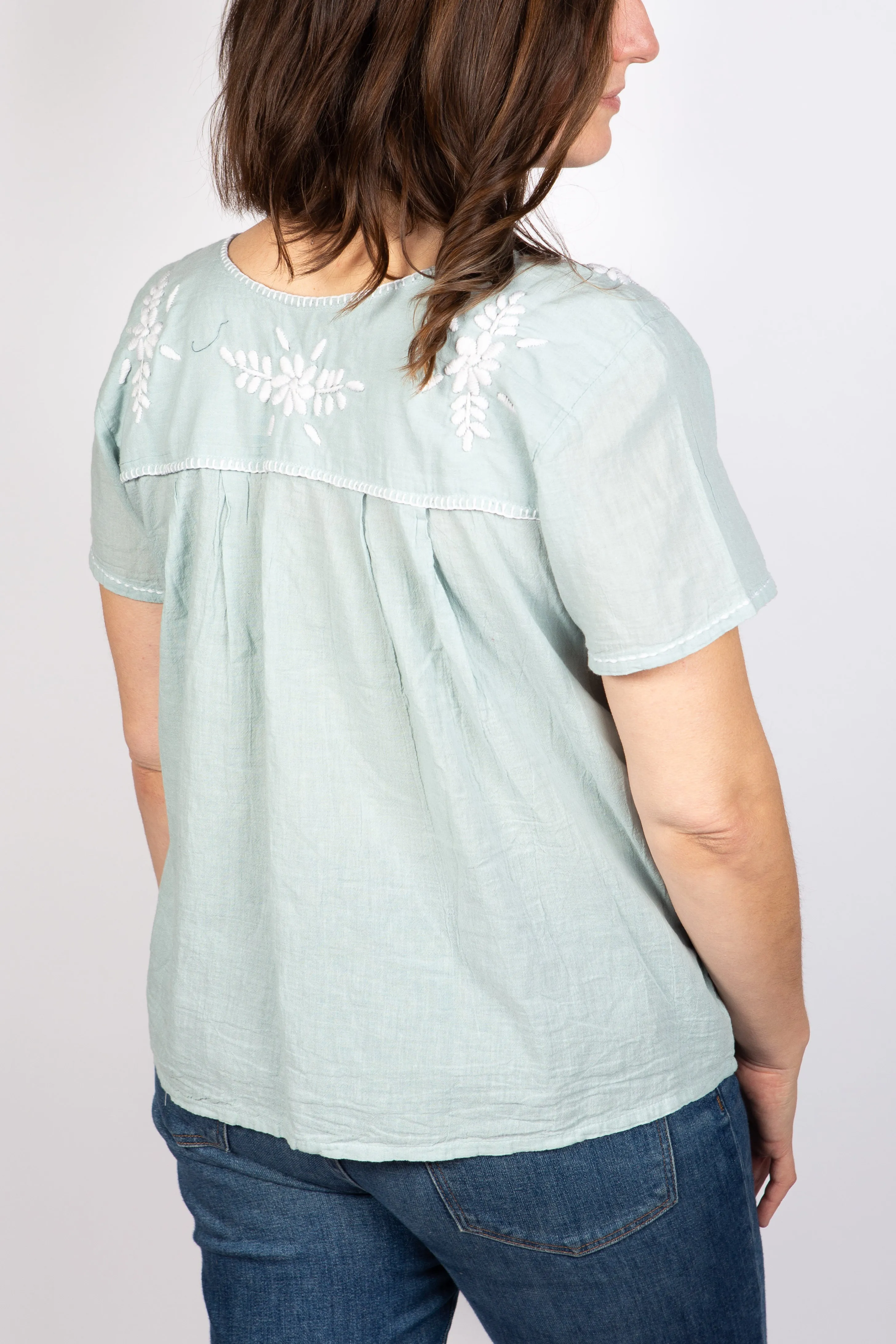 Willow Embroidered Top